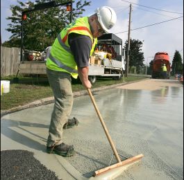 Applying an Anti-skid Road Surface: Click Here To View Larger Image