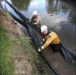 Repairing the Canal Bank&comma; Derby: Click Here To View Larger Image